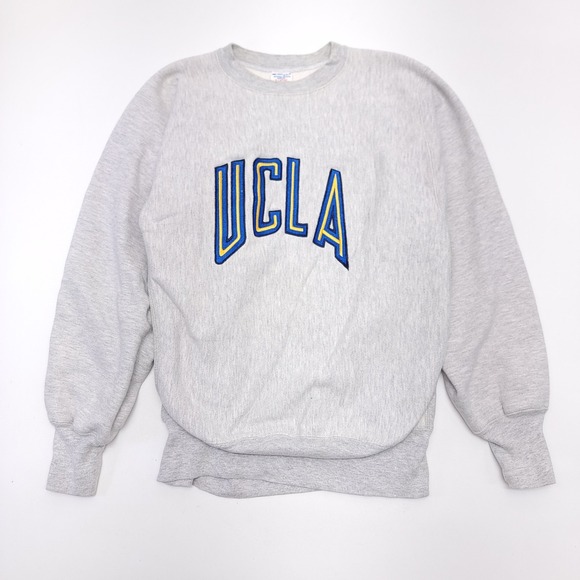 Vintage 80s Champion Reverse Weave Warmup UCLA Crewneck Sweatshirt USA READ - Picture 2 of 10